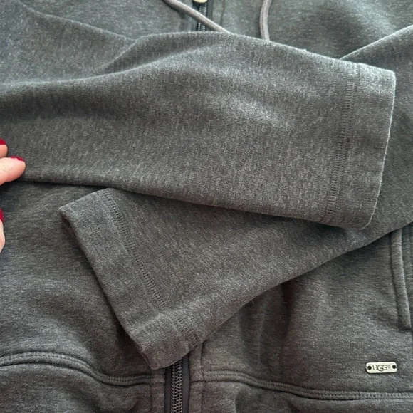 UGG Charcoal Zip-Up Hoodie - Picture 6 of 15